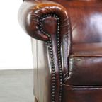 Luxe Schapenleren Oorfauteuil Met Een Vast Zitkussen En Hoog Zitcomfort thumbnail 8