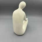 Vintage Abstract Figuur Wit Crème thumbnail 6