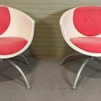 Set 2 Vintage Gubbo Swivel Fauteuils, Mia Lagerman, Ikea thumbnail 18
