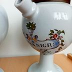 Set 2 Oude Apotheker Potten Met Koper Deksels thumbnail 7