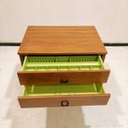 Sewing Cabinet With Reed Basket By Horn Collection, West Germany 1950s thumbnail 12