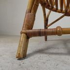 Rohe Noordwolde Bamboe, Rotan Stoel, Jaren 50 thumbnail 20