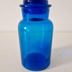 * Vintage Apothekers Pot Kobalt Blauwe Apothekers Potje thumbnail 3