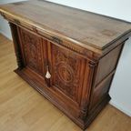 Antiek Vintage Landelijke Eiken Dressoir Wandkast Ladekast 2 thumbnail 9