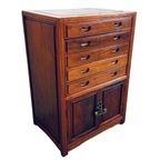 Vintage Chinees Houten Ladekastje Bestekkist 1950’s thumbnail 5
