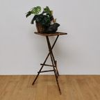 Vintage Bamboe Bijzettafeltje Plantentafeltje Tafeltje 417 thumbnail 6