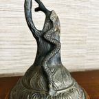 Bronzen Adelaar Met Slang Sculptuur thumbnail 3