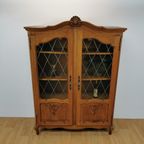 Vintage Queen Ann Kast, Vitrinekast, Buffetkast Boekenkast 7 thumbnail 6