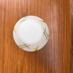 Mid Century Plafonniere, Vintage Melkglazen Plafondlamp thumbnail 10