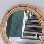 Vintage Ronde Rotan Spiegel Ø63 Cm – Boho Wandspiegel Met Naturel Frame thumbnail 5