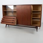 Vintage Teak Fineer Highboard 69253 thumbnail 4