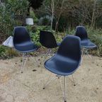 Vintage Zwarte Vitra Dsr Eames Stoelen, Set Van 4 thumbnail 10