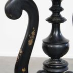 Zeer Aantrekkelijke Antieke Engelse Victoriaanse Japanse Stijl Plantentafel/ Bijzettafel thumbnail 3