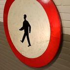Vintage Verkeersbord, Diameter 100 Cm thumbnail 8