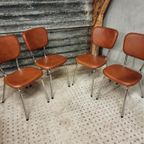 Set Retro Stoelen Frans Design 60S 4 Stuks thumbnail 10