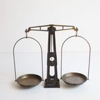 Eiffel Style Castiron And Brass Pharmancy Balance, 1900S thumbnail 5
