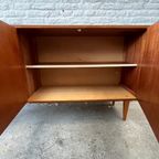 Vintage, Houten Dressoir Met Vier Lades En Groot Opbergvak thumbnail 7