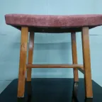 Bijzetkrukje/Voetenbankje Vintage Scandinavische Stijl Jaren 60/70 thumbnail 12