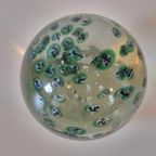 Vintage Presse Papier Paperweight Glazen Bol Murano ? thumbnail 4