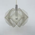 Paul Secon For Sompex Clear Wire Hanging Lamp , 1970S Germany thumbnail 5