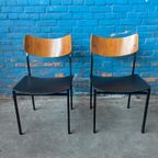 2x Vintage Industriële Stoelen, Italië 1960s thumbnail 9