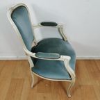 Brocante Vintage Franse Louis Xv Stoeltje, Fauteuil Stoel 03 thumbnail 12