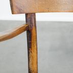 Vintage Bentwood Thonet Stijl Café/Eetkamerstoel Uit De Jaren ’40 Met Een Vleugje Art Deco Design thumbnail 10