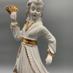 Xl Vintage Beeld Geisha Italiaans Keramiek thumbnail 13