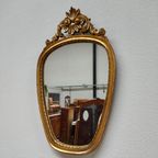Vintage Brocante Rococo Barok Goudkleurige Spiegel Schouwspiegel 312 thumbnail 3