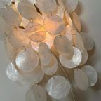 10beschikbaar ! Capiz Schelpen Wandlampen Lamp Goud Frame thumbnail 10