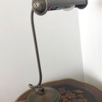 Leuke Vintage Metalen Bureaulamp Metaal Messing  Kleur thumbnail 8