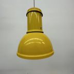 Fontana Arte Yellow Industrial Hanging Lamp , 1970’S thumbnail 13