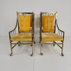 Unieke Set Eetkamer- En Loungestoelen In Mid-Century Stijl – Verguld, Gemaakt Tussen 1940-1948 thumbnail 3