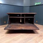 Grote Spaanse Antieke Kastanjehouten Primitieve Kist thumbnail 3