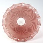 Vintage Glazen Lampenkap Ribbels Roze thumbnail 3