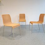 Set Of 3 Vintage Rotan Chairs By Miki Astori thumbnail 2