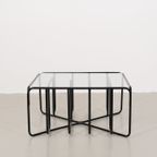 Vintage Zwarte Buisframe Salontafel thumbnail 3