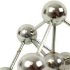Vintage Atomium Beeldje Chroom Keramiek Expo 58 Souvenir thumbnail 3