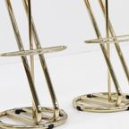 Vintage Italiaanse Messing Bar Krukken ,Set Van 2 thumbnail 8