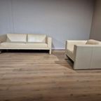 Leolux Trabacalo - Fauteuil - Crème - Leder - Design thumbnail 2