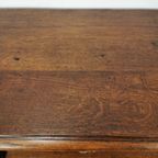 Landelijke Frans Eikenhouten Sidetable Wandtafel Met Lade thumbnail 12