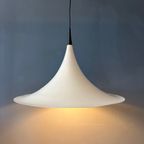 Mid Century Deense Witte Space Age Heksenhoed Hanglamp thumbnail 4