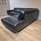 Belform Ibiza Hoekbank - Zwart - Leder - Design - Zgan thumbnail 6