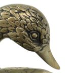 Eenden Beeld Verzilverd Messing Mauro Manetti Stijl Sculptuur thumbnail 6