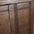 Zeer Grote 16e Eeuwse Primitieve Eikenhouten Kist/ Salontafel/ Dressoir thumbnail 13