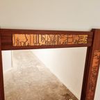 Mid-Century Teak And Copper Hallway Set With Mirror And Shelve, 1960S, Set Of 2 thumbnail 12