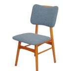 Set Van Drie Vintage Jaren 60 Stoelen Opnieuw Gestoffeerd thumbnail 9