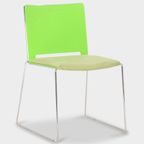 Kantinestoel Filo, Groen, Slede Frame thumbnail 2