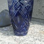 Kristallen Vaas In Saffie Blauw thumbnail 2