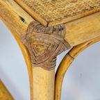 Vintage Coffee Table / Side Table Made Of Rattan thumbnail 4